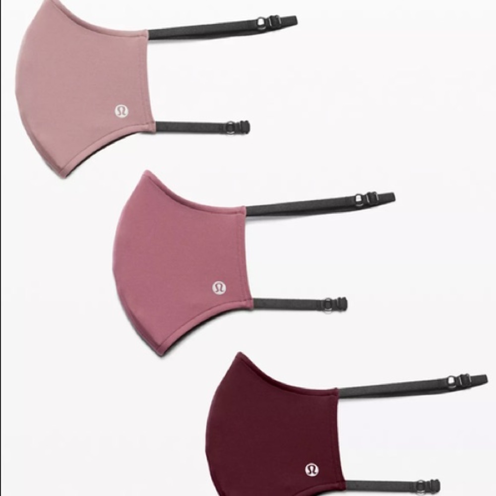 3 PACK Lululemon Double-Strap Face Masks